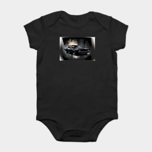 Revved Up: Black Muscle Car 1 of 4 Baby Bodysuit